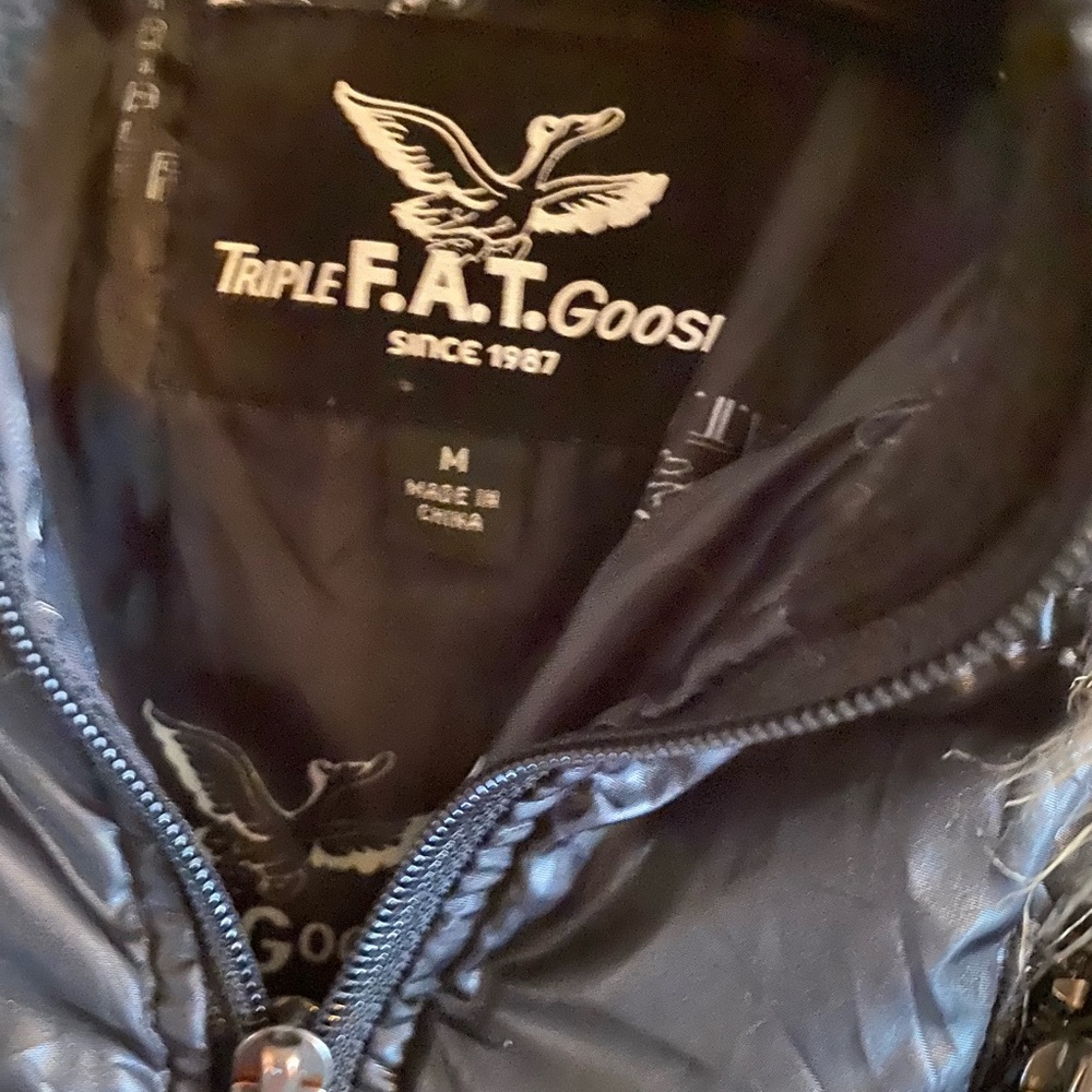 Vintage Triple Fat Goose coat with Fur hood - Picture 3 of 5